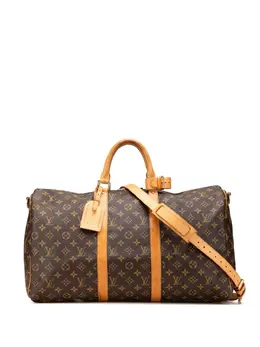 Louis Vuitton Pre-Owned: Коричневая дорожная сумка 