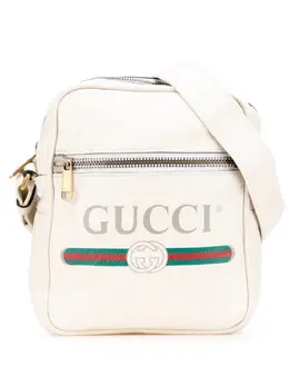Gucci Pre-Owned: Белая сумка через плечо 