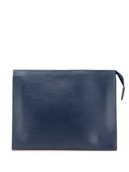 Louis Vuitton Pre-Owned: Голубой клатч 