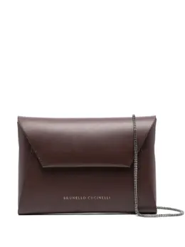 Brunello Cucinelli: Бордовый клатч 