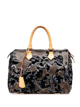 Louis Vuitton Pre-Owned: Сумка с растительным принтом 