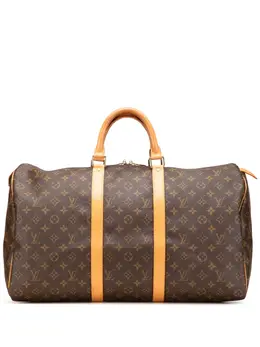 Louis Vuitton Pre-Owned: Коричневая дорожная сумка 