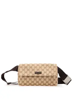 Gucci Pre-Owned: Коричневая поясная сумка 