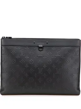 Louis Vuitton Pre-Owned: Чёрный клатч 