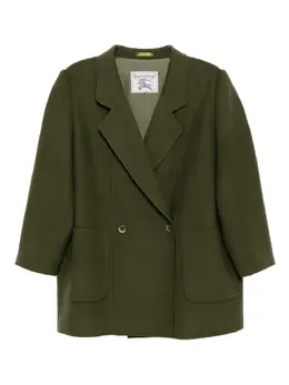 Burberry Pre-Owned: Пальто цвета хаки 