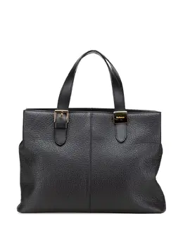 Burberry Pre-Owned: Чёрная сумка-шоппер 