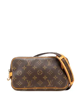 Louis Vuitton Pre-Owned: Коричневая сумка через плечо 