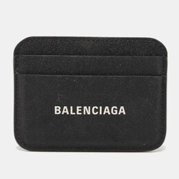 Balenciaga: Чёрный картхолдер 