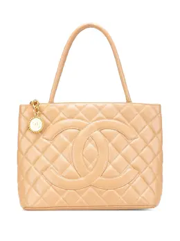 CHANEL Pre-Owned: Коричневая сумка-шоппер 