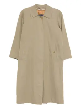 Burberry Pre-Owned: Плащ цвета хаки 