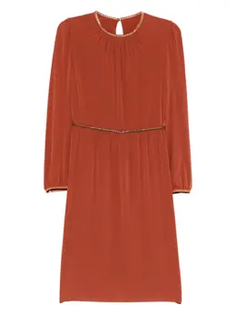 Prada Pre-Owned: Кожаное платье 