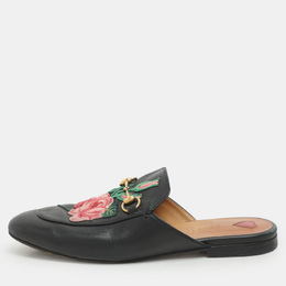 Gucci: Чёрные сабо  Princetown