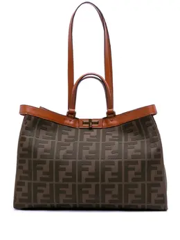 Fendi Pre-Owned: Зелёная сумка-шоппер 