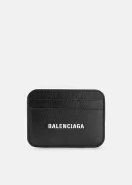 Balenciaga: Чёрный картхолдер  Cash