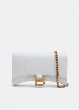 Balenciaga: Белый кошелёк  Hourglass