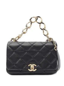 CHANEL Pre-Owned: Чёрная сумка 