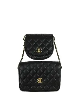 CHANEL Pre-Owned: Чёрная сумка 