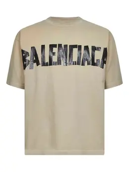 Balenciaga: Футболка с принтом 