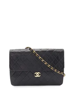 CHANEL Pre-Owned: Чёрная сумка через плечо 