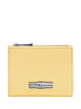 Longchamp: Жёлтый кошелёк  Roseau