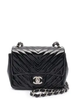 CHANEL Pre-Owned: Чёрная сумка через плечо 
