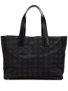 CHANEL Pre-Owned: Чёрная сумка-шоппер 