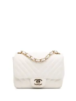 CHANEL Pre-Owned: Белая сумка через плечо 