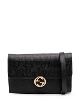 Gucci Pre-Owned: Чёрный кошелёк 