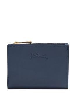 Longchamp: Синий кошелёк 