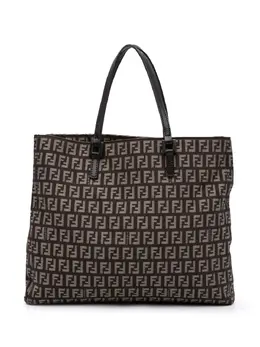 Fendi Pre-Owned: Коричневая сумка-шоппер 