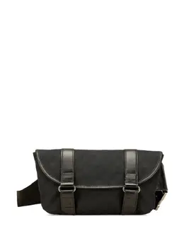 Gucci Pre-Owned: Чёрная поясная сумка 
