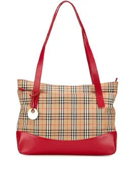 Burberry Pre-Owned: Коричневая сумка-шоппер 