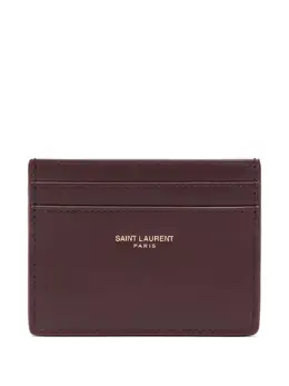 Saint Laurent: Бордовый картхолдер 