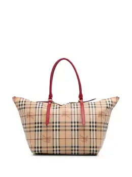 Burberry Pre-Owned: Коричневая сумка-шоппер 