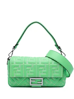Fendi Pre-Owned: Зелёная сумка 