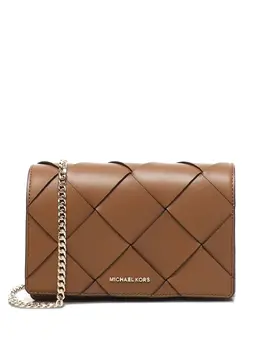 Michael Michael Kors: Коричневая сумка через плечо 