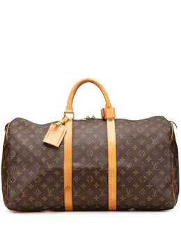 Louis Vuitton Pre-Owned: Коричневая дорожная сумка 