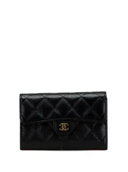 CHANEL Pre-Owned: Чёрный кошелёк 