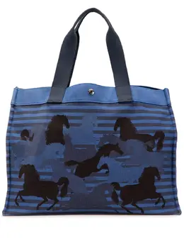 Hermès Pre-Owned: Чёрная сумка-шоппер 