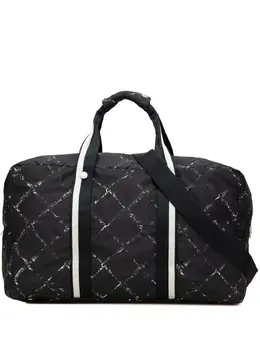 CHANEL Pre-Owned: Чёрная спортивная сумка 