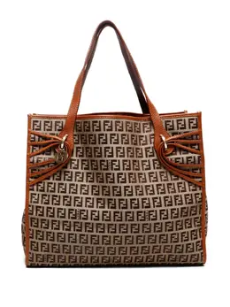 Fendi Pre-Owned: Коричневая сумка-шоппер 