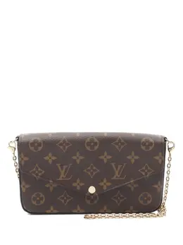 Louis Vuitton Pre-Owned: Коричневый клатч 