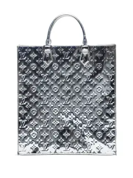 Louis Vuitton Pre-Owned: Серебристая сумка-шоппер 