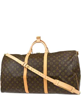 Louis Vuitton Pre-Owned: Коричневая спортивная сумка 