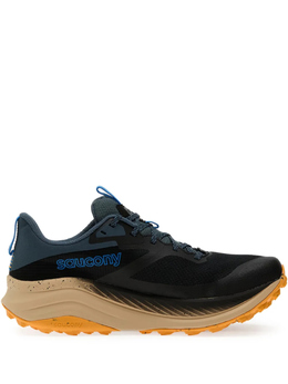 Saucony: Чёрные кроссовки 