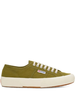 Superga: Зелёные кроссовки 