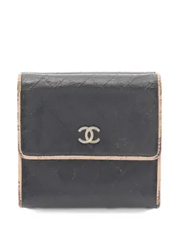 CHANEL Pre-Owned: Чёрный кошелёк 