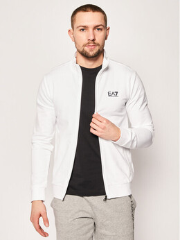 EA7 Emporio Armani: Белая толстовка 