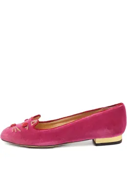 Charlotte Olympia: Розовые лоферы 