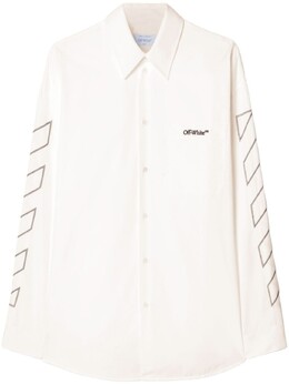Off-White: Белая рубашка  Diag